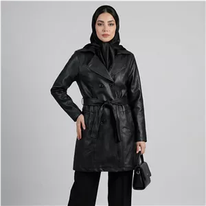 کت چرم زنانه السانا مدل سالیز کد 234301