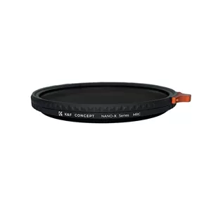 فیلتر لنز کی اند اف مدل B-DIFFUSION1/4 VARIABLE ND2-32(MRC) NO X CROSS SHADOW NANO-X - 77MM