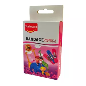 چسب زخم اسمایل پلاس مدل کودک کد 8153 بسته 20 عددی