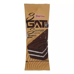 کیک تریگات کاکائو با مغزی شیری درنا - 60 گرم