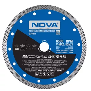 صفحه برش الماسه پرسلان بر  نووا مدل 230 میلیمتر