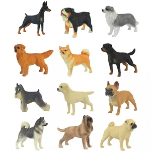 فیگور مدل سگ های اهلی طرح My Pet Dogs ارتفاع 8 سانتی متر کد DO955 مجموعه 12 عددی