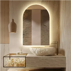 آینه سرویس‌ بهداشتی آزالیا مدل بک لایت نوردار NKBC5070 سایز 70*50 سانتی متر