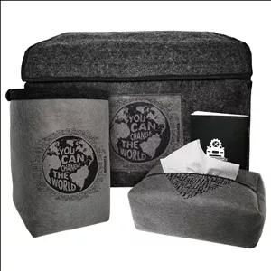 کیف  نظم دهنده صندوق عقب خودرو این چنتا مدل Earth به همراه سطل آشغال و جای دستمال کاغذی و دفترچه سرویس خودرو