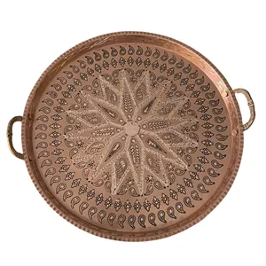 سینی مسی مدل الماش تراشی کد 31