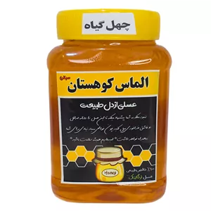 عسل طبیعی چهل گیاه خام سبلان الماس کوهستان - 1 کیلوگرم