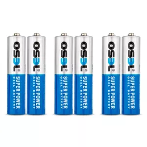 باتری نیم قلمی اوسل مدل Super Power R03P بسته ۶ عددی
