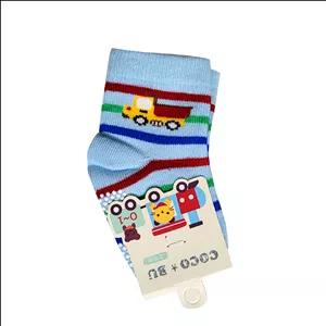 جوراب بچگانه مدل کوکو ماشین 0-1 کد 2-05007