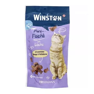 تشویقی گربه وینستون مدل mini fischli با طعم ماهی قزل آلا وزن 50 گرم