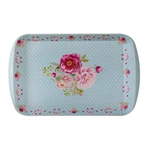 سینی دسته دار مهروز مدل A-1003 گل سایز 25×39 سانتی متر