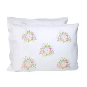 رو بالشی انگلیش هوم مدل Pale Roses سایز 50x70 سانتی متر بسته 2 عددی