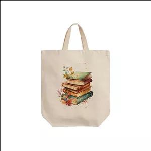 ساک خرید ترمه طراحان ایده مدل کتاب و برگ های پاییزی کد cfp2147 - S