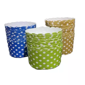 کپسول کاپ کیک مدل قالب مافین گرد بسته 40 عددی