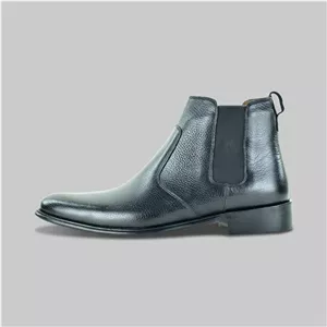 نیم بوت مردانه کرمانی مدل چرم فلوتر طبیعی دستدوز کد 670 کِشی