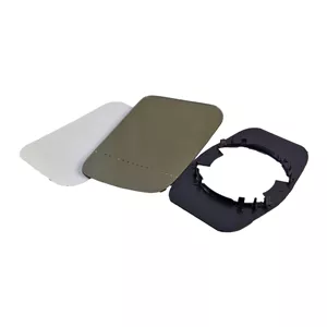 شیشه آینه جانبی چپ اتحاد طلایی آسیا مدل P1-CHASBL کد 10111109 مناسب برای پراید مجموعه 3 عددی