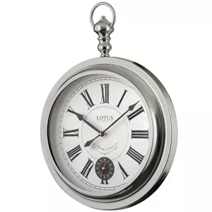 ساعت دیواری عقربه‌ای با نشانگر رومی لوتوس مدل M-4031-JOLIET-SILVER