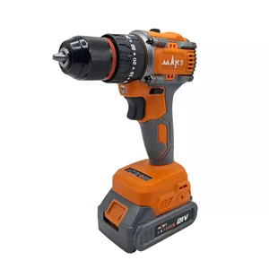 دریل چکشی شارژی براشلس سه نظام 10 میلی متری 21 ولت مکث اچ ام تی مدل DB3 مجوعه 5 عددی