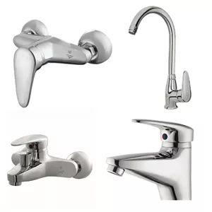 ست شیرآلات ایران نوید مدل ابریشم مجموعه 4 عددی