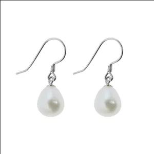 گوشواره نقره زنانه مدل مروارید پرورشی باروک کد 155825 