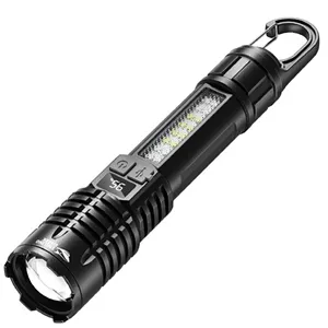 چراغ قوه دستی اسمایلینگ شارک مدل شارژی کد SD-5244 با نور چند رنگ