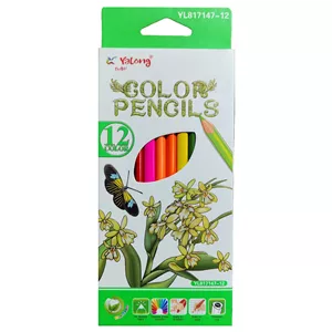 مداد رنگی 12 رنگ یالونگ مدل VIVID