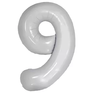 بادکنک فویلی مسترتم طرح عدد 9 مدل نود مات پلاس