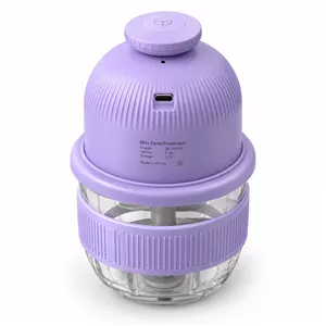 خرد کن شارژی 350 میلی لیتر مدل Anti Slipping با پایه سیلیکونی ضد لغزش و محفظه ی شیشه ای