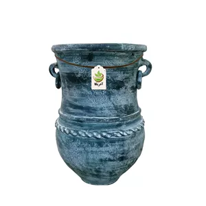 کوزه سفالی مدل پتینه کاری کد 13