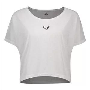 کراپ تی شرت  ورزشی آستین کوتاه زنانه نوزده نودیک مدل TS1991 W