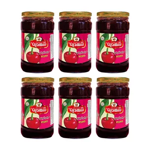 مربا آلبالو شهدین - 800 گرم بسته 6 عددی