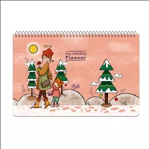 دفتر برنامه‌ ریزی 60 برگ دایان مدل هفتگی بدون تاریخ کد 424