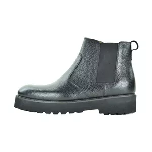  نیم بوت مردانه کرمانی مدل چرم فلوتر طبیعی دستدوز کد 673 کِشی زیپی