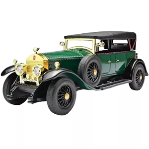 ماکت ماشین ناب سل مدل رولزرویس کلاسیک فلزی چراغدار عقب کش با قابلیت سقف کروک کد Classic metal Rolls-Royce with lights