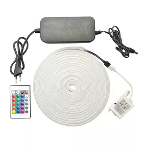 ریسه نئون فلکسی مدل 4 سیم 12V-RGB طول 5 متر