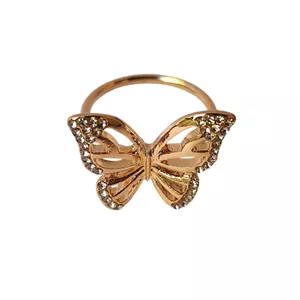 انگشتر زنانه آی ام مدل پروانه نگین دار ظریف