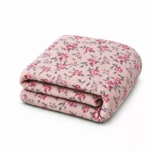 پتو مسافرتی 1 نفره مدل گل‌گلی ریز سایز 160×220 سانتی‌متر