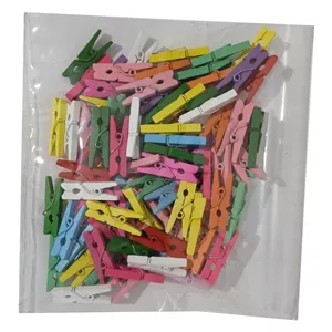 گيره مدل چوبي hl بسته 100 عددي