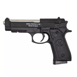 تفنگ بازی ناب سل مدل کلت خشاب خور C19 کد AIRSOFT GUN C19 مناسب برای نوجوانان