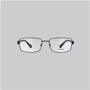 فریم عینک طبی مستطیلی مردانه پرادا مدل 0PR-60QV-7AX1O1 مناسب برای صورت بیضی، قلب، گرد و مثلث