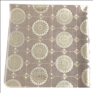 سفره 4 نفره مدل لوتوس طرح پشت نخی سایز 100×100 سانتی متر کد 04