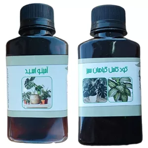 کود مایع امینو اسید و کود کامل گیاهان سبز مدل life drop حجم 110 میلی لیتر