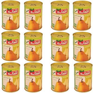 کمپوت گلابی انتخاب - 380 گرم بسته 12 عددی