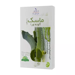 ماسک آبرسان صورت لابراتوار نلا مدل آلوئه ورا وزن 10 گرم بسته 6 عددی