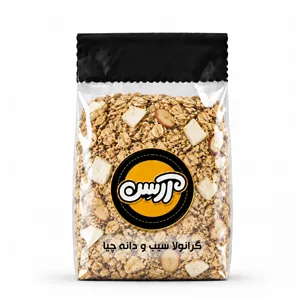 گرانولا رژیمی جو دوسر با طعم شیره خرما و مغز آرسن - 200 گرم 