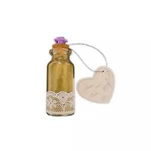 گیفت مدل عروس طرح بطری شیشه ای حنا بسته 10 عددی