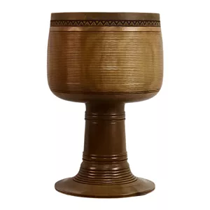 تنبک مدل ضربیت 4 ستاره گردو کد HP-032 با قطر دهانه 29