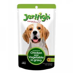 خوراک سگ جرهای مدل vegetable وزن 120 گرم