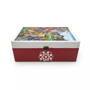 جعبه هدیه چوبی طرح دختر مدل ۰۰۱۲ 