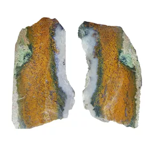 سنگ راف عقیق مدل star a1 پاییزی مجموعه 2 عددی