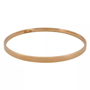 النگو طلا 18 عیار زنانه مدوپد مدل شیشه ای کد ZAR00105 سایز 2
